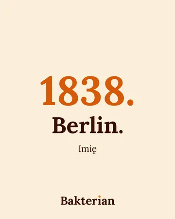 Napis: 1838. Berlin. Imię.
