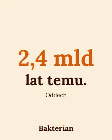 Napis: 2,4 mld lat temu. Oddech.