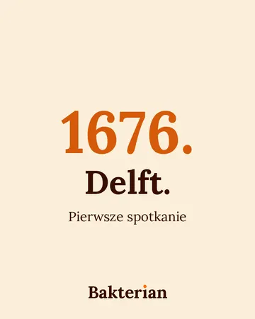 Napis: 1676. Delft. Pierwsze spotkanie.
